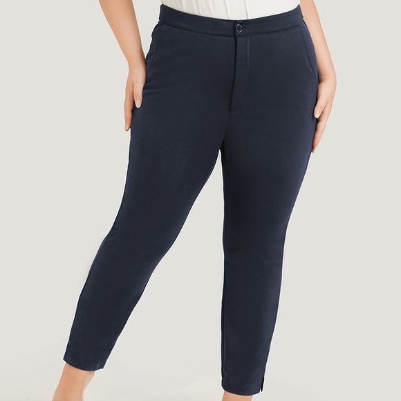BloomChic Pants - BloomChic Navy Skinny Pants Plus Size 1X
